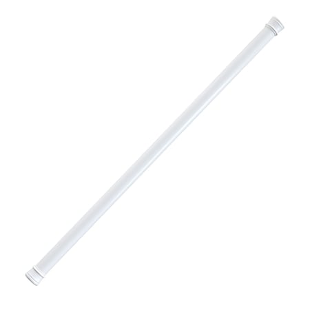 Jones Stephens 36in.-63in. Adjustable Spring Tension Shower Rod, White JH64110